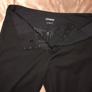 EXPRESS Editor black pants slim leg size 4 long